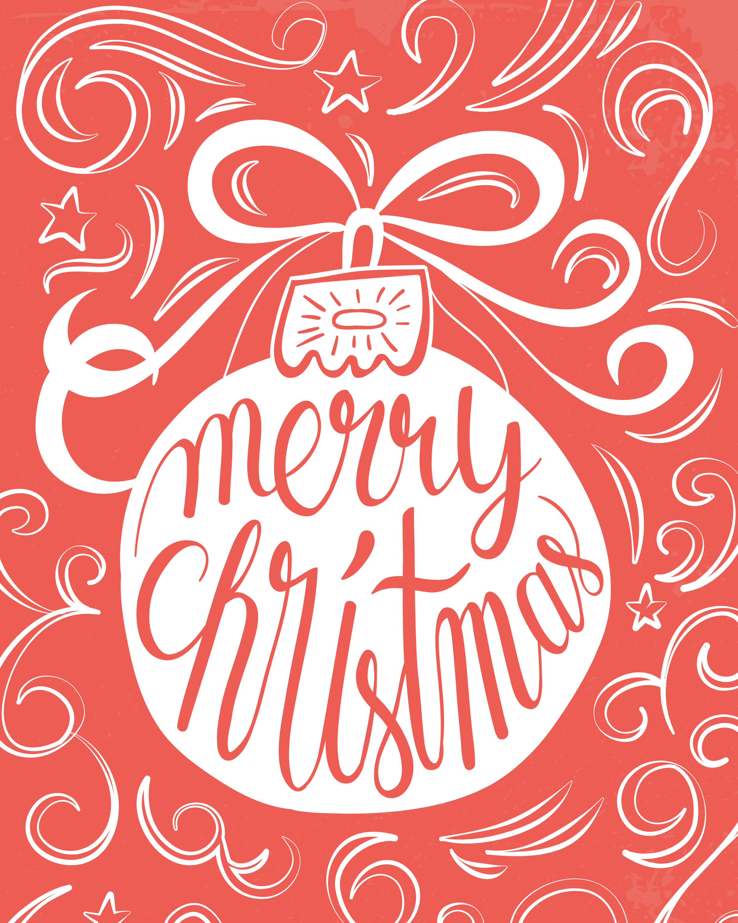 Free Printable Merry Christmas Ornament Prints The Cottage Market