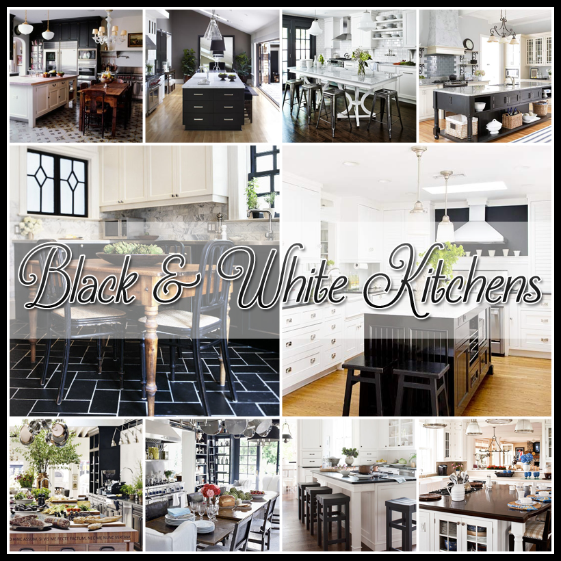 25 Beautiful Black and White Kitchens - The Cottage Market
