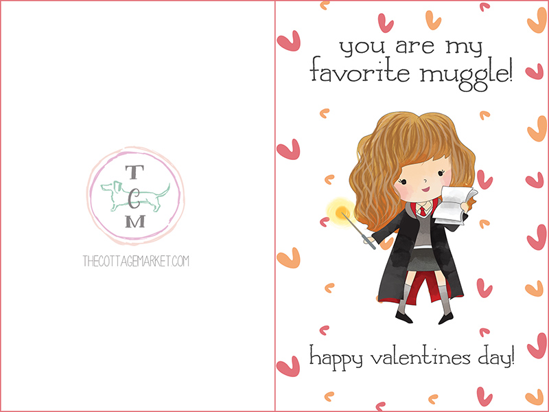 Free Printable Harry Potter Valentine Cards