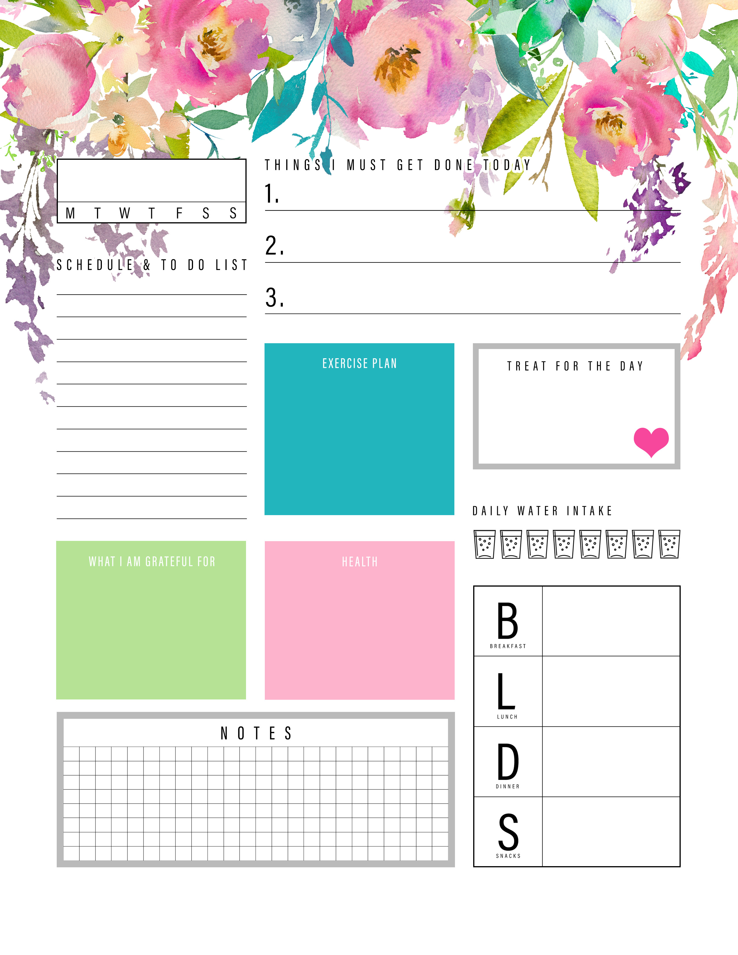 The Best 2019 Free Printable Planner to Organize Your Life! \/\/\/ 50