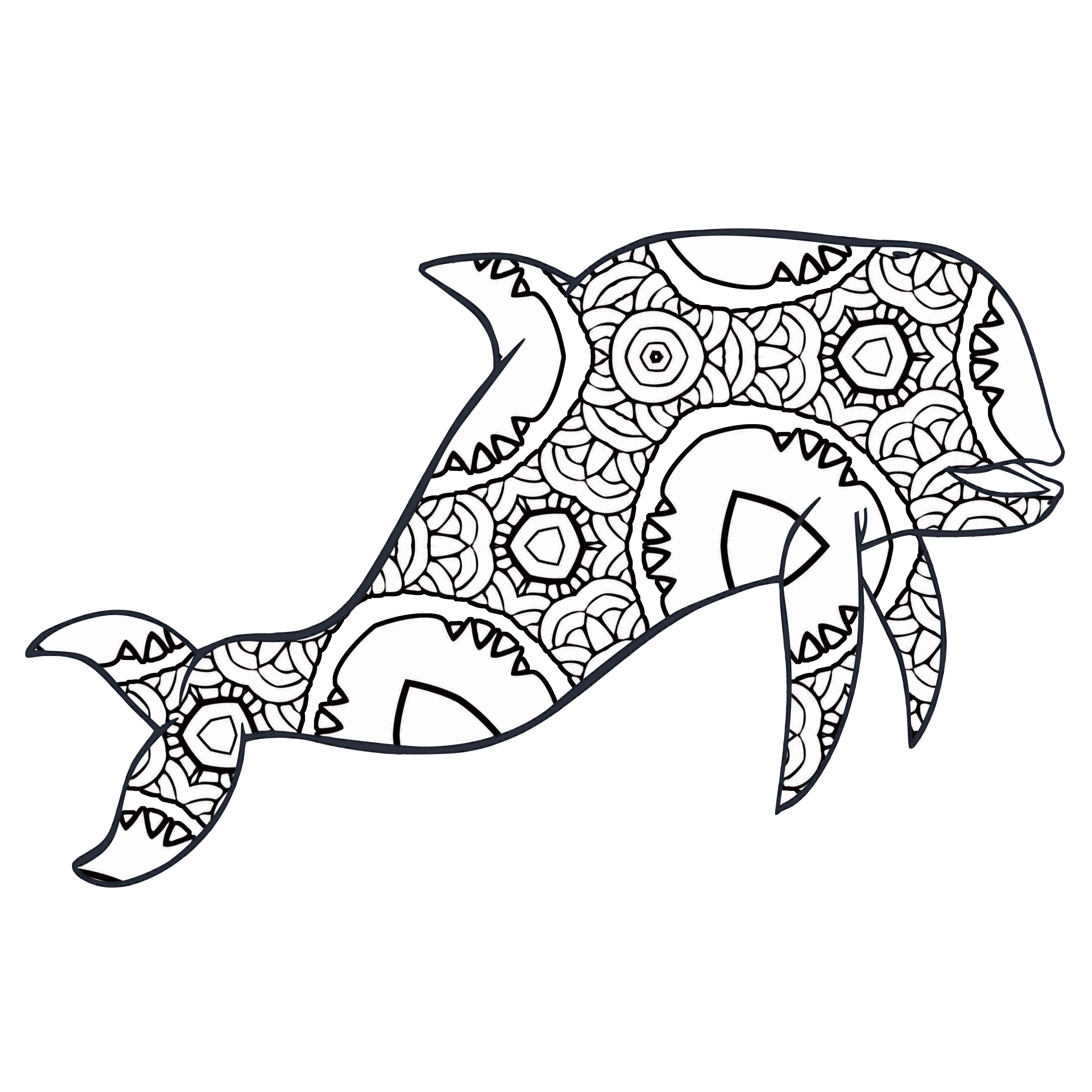 30 Free Printable Geometric Animal Coloring Pages | The Cottage Market
