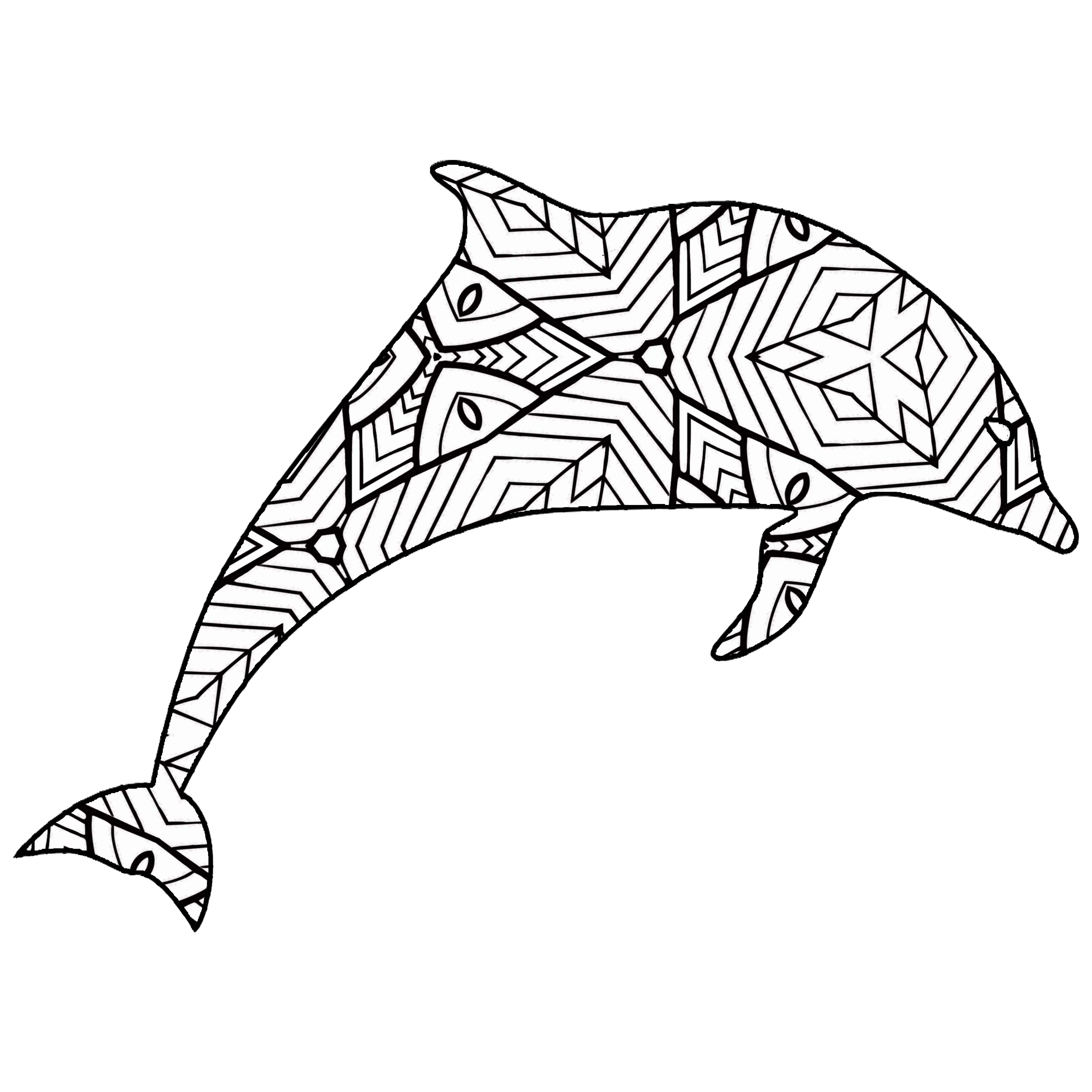 Download 30 Free Printable Geometric Animal Coloring Pages | The Cottage Market