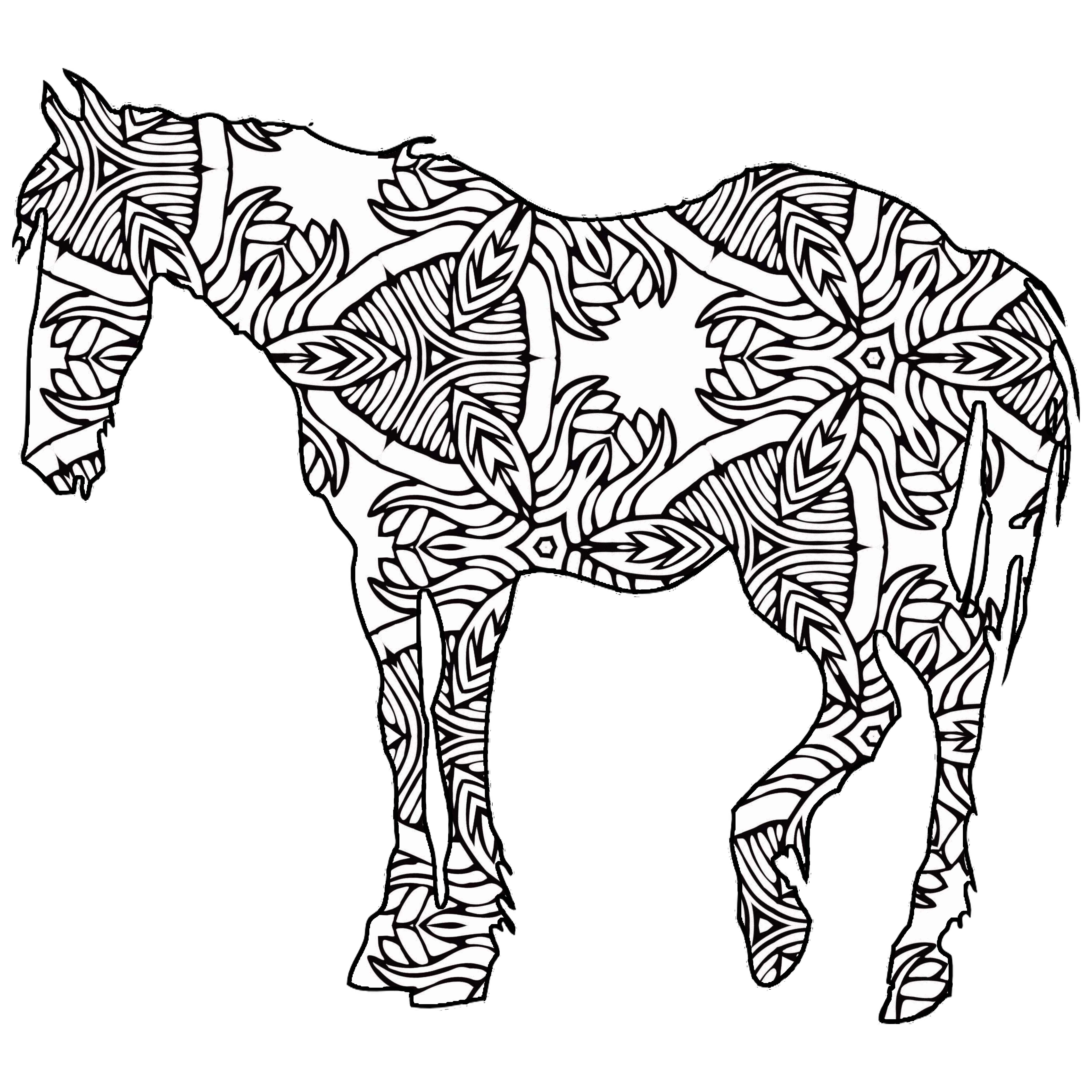 Download 30 Free Printable Geometric Animal Coloring Pages | The Cottage Market