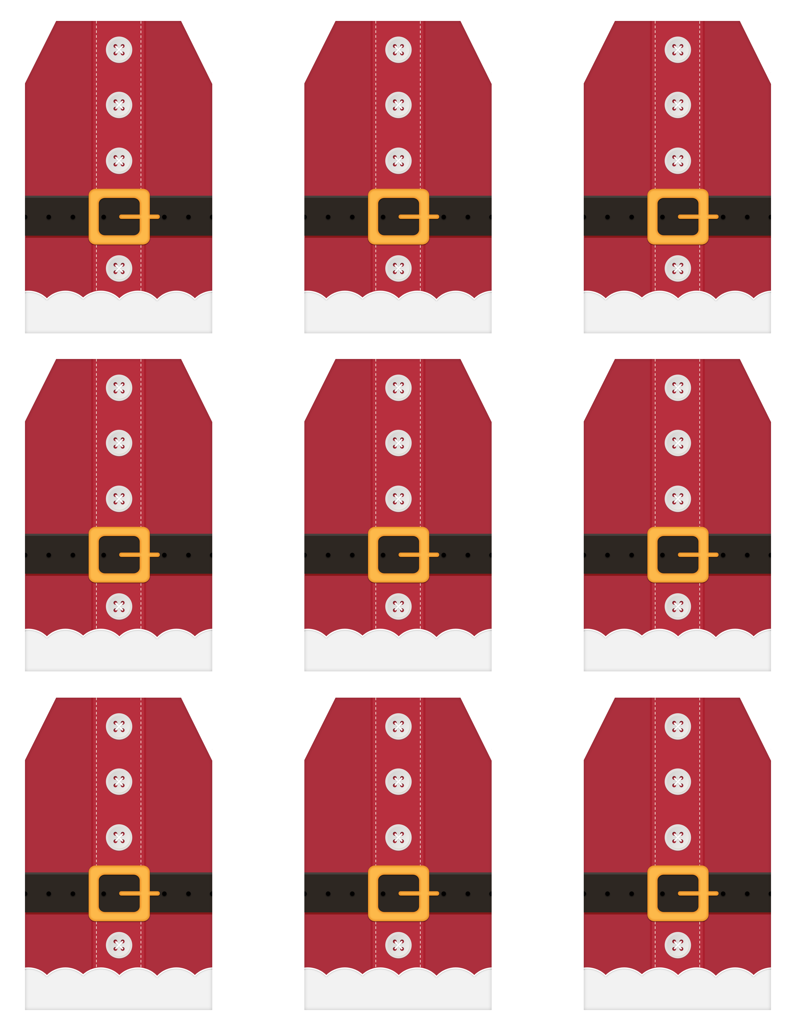 Free Printable Santa Suit Holiday Gift Tagsa Gift to you from The