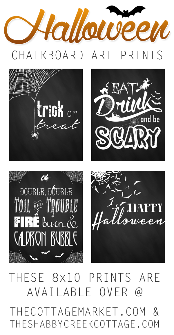 printable Halloween art set