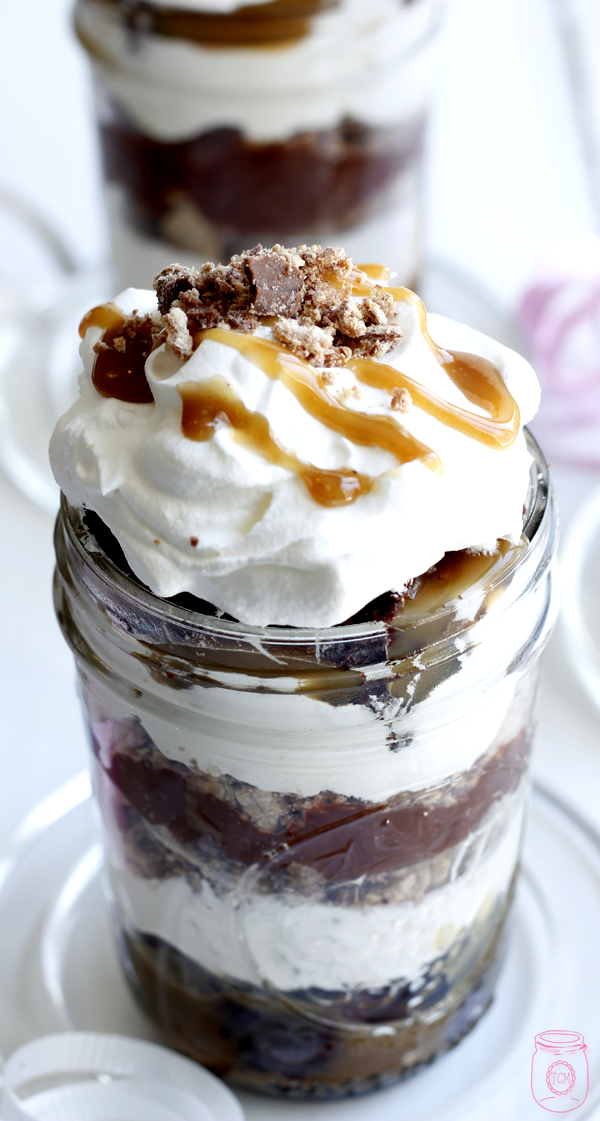 The layers of this dessert parfait are the perfect mixture of salty and sweet.