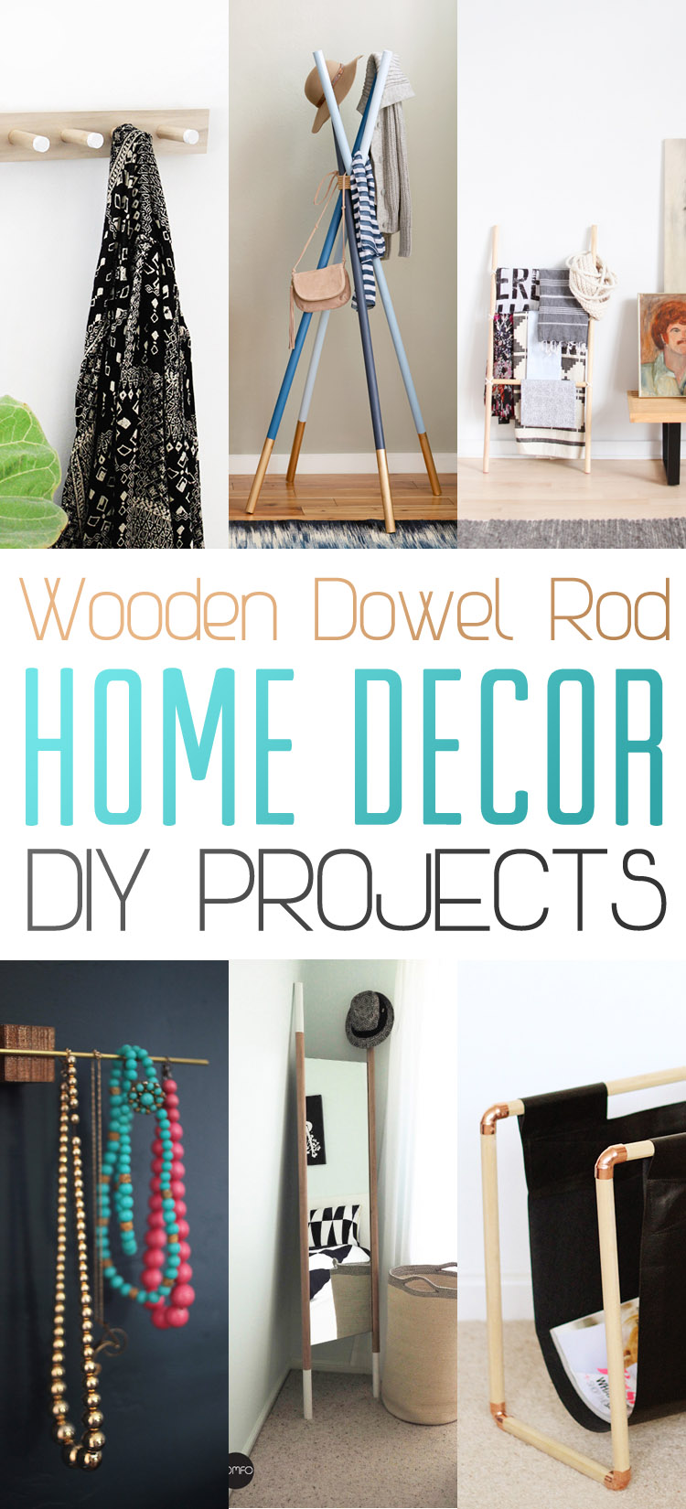 Wooden Dowel Rod Home Decor DIY Projects - The Cottage Market