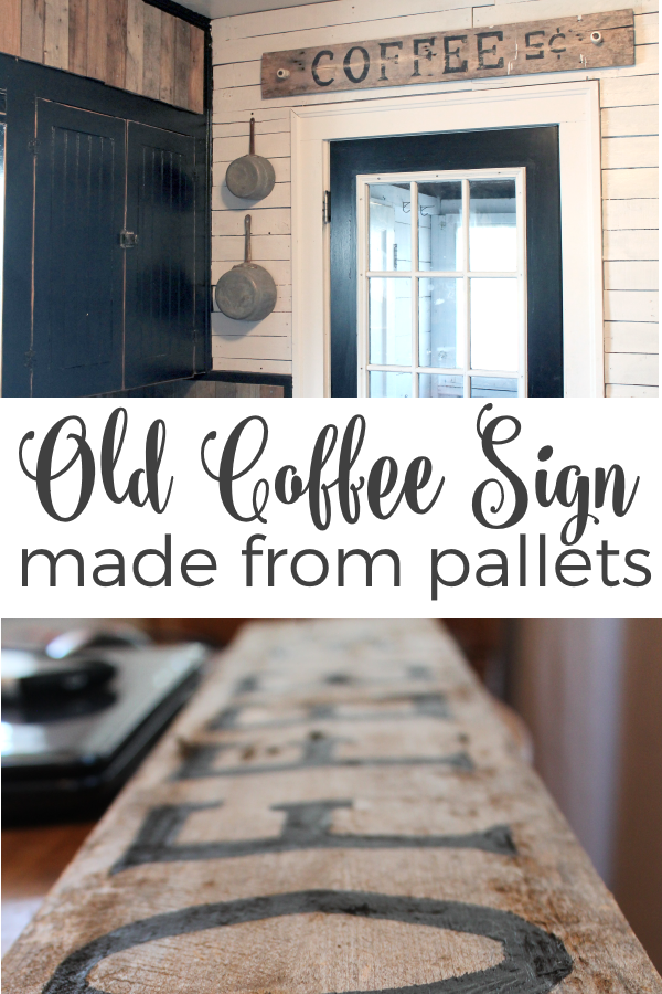 Old-Coffee-Sign-Made-From-Pallets