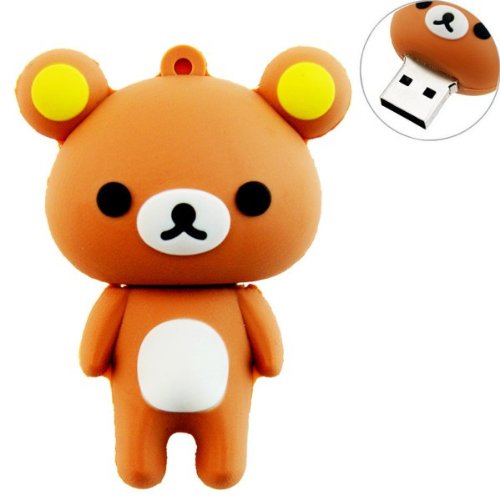 This cute bear flash drive can go anywhere and store anything