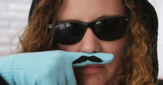 Finger mustaches are SO in! 