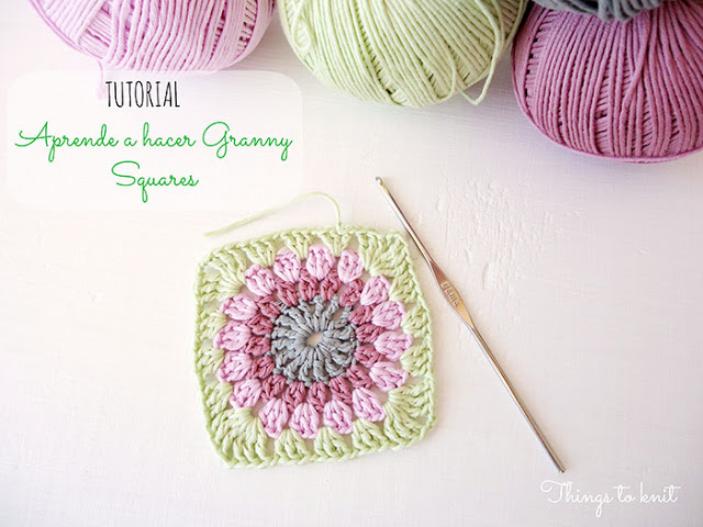 This granny square crochet pattern is colorful and simple.