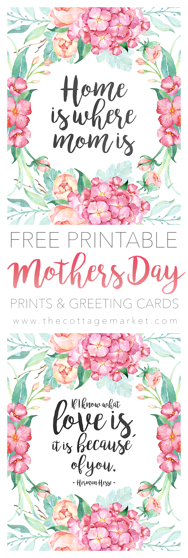 Free Printable Mother s Day Prints And Cards The Cottage Market