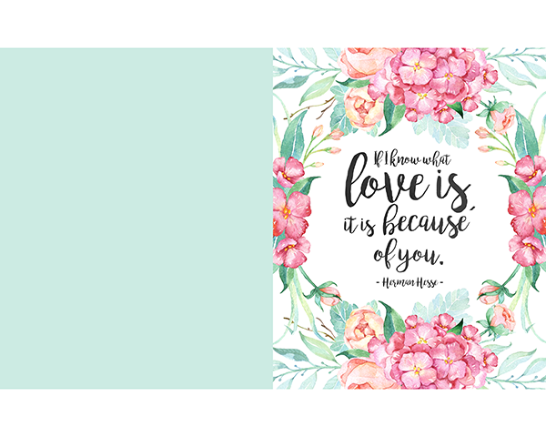 This Mother's Day printable has a lovely quote. 