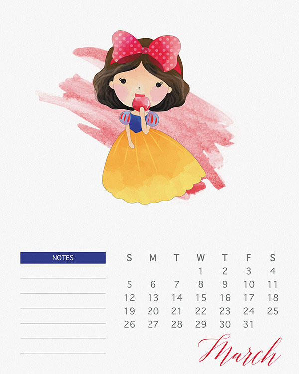 Calendar template
