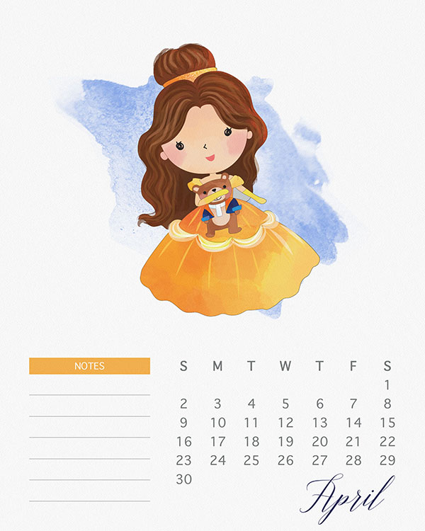 Formal calendar, April 2017