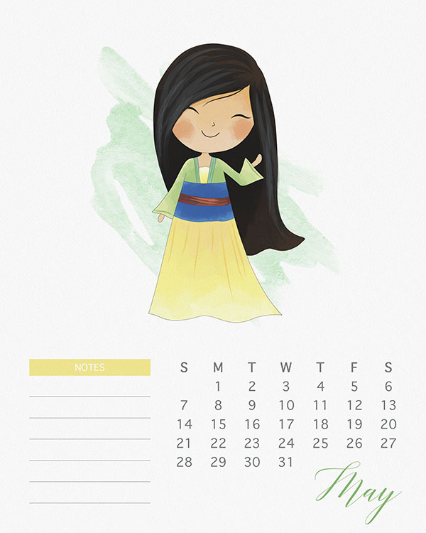 Formal calendar, May 2016
