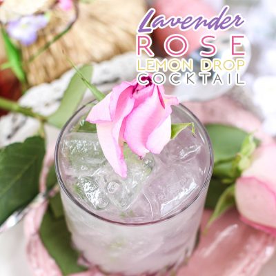 Lavender Rose Lemon Drop Cocktail