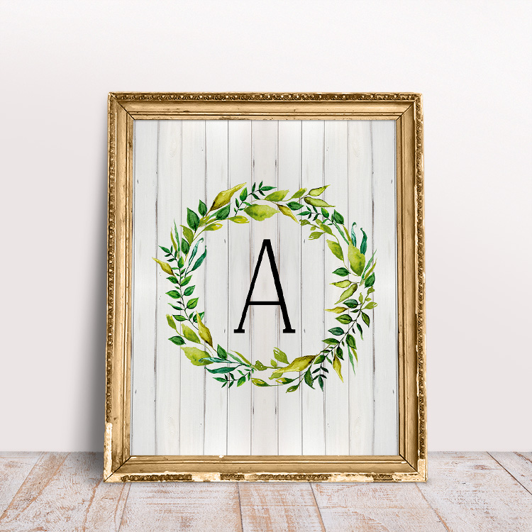 Free Printable Farmhouse Monograms and More - The Cottage Market