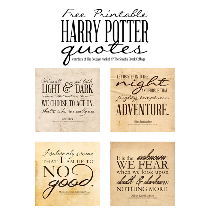 It's time to add a little bit of Magic in your life with this set of The Free Printable Harry Potter Collection Part 2! You are going to love it!