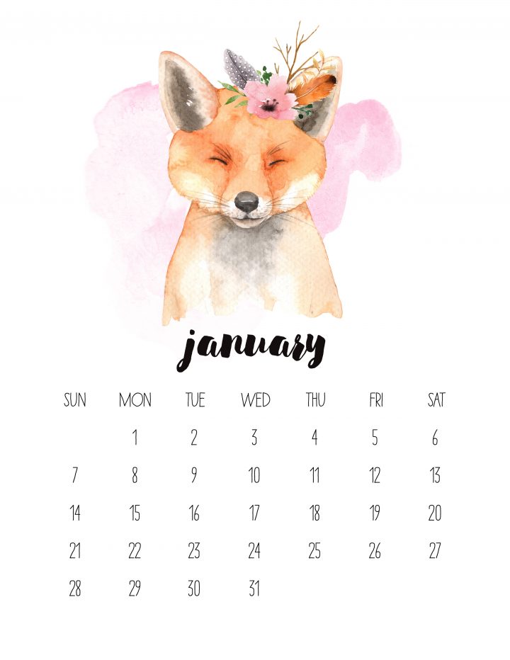 16 DIY Organization Projects: 2018 Free Printable Calendars (Part 2)