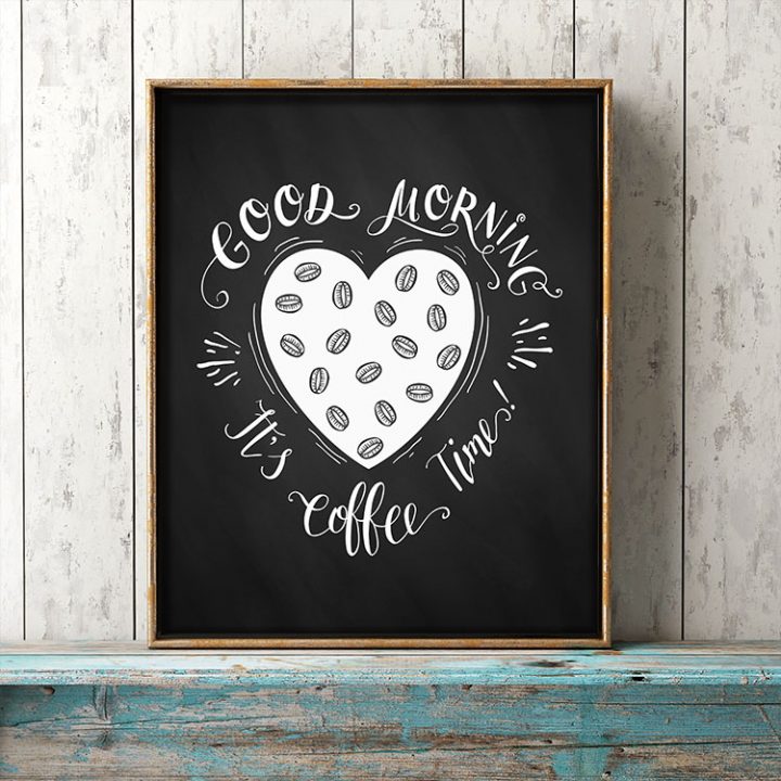Free Printable Farmhouse Chalkboard Coffee Wall Art The Cottage Market
