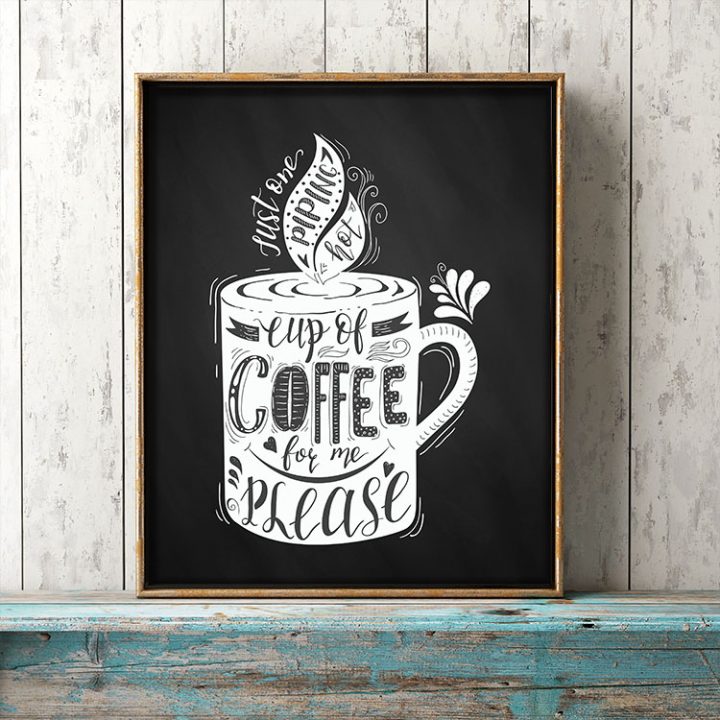 Free Printable Farmhouse Chalkboard Coffee Wall Art The Cottage Market