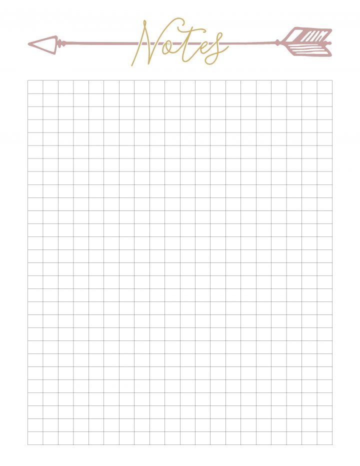 Use this cute printable sheet to take notes. 