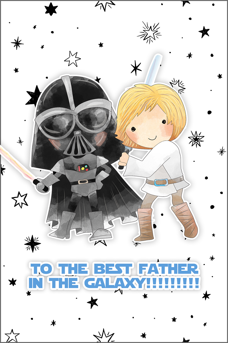 Free Printable Star Wars Father's Day Cards - The Cottage Market