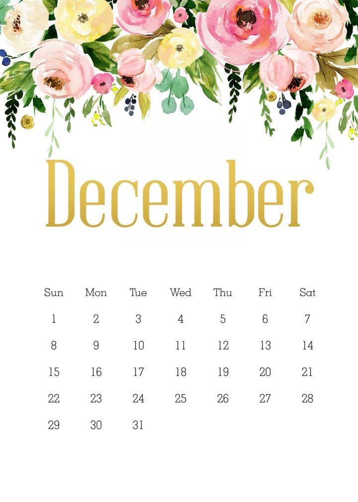 This Free Printable Floral Calendar is waiting for you to print out and use all year long! The best part is it comes with a Note Pad, Shopping List and ore!