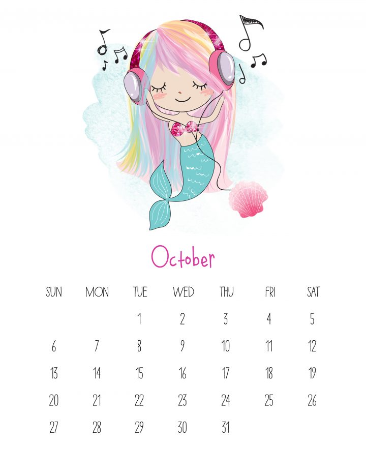 This Free Printable 2019 Kawaii Mermaid Calendar is gonig to make you smile! It is fabulous for mermaid lovers of all ages!