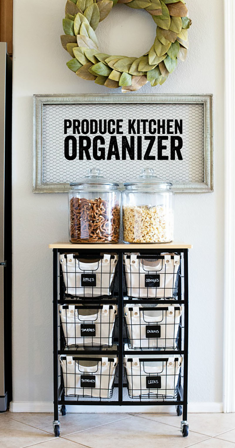 Organize Your Kitchen for the New Year with Farmhouse Style! When the New Year Rolls around it is time to organized everything so why not do it with style!