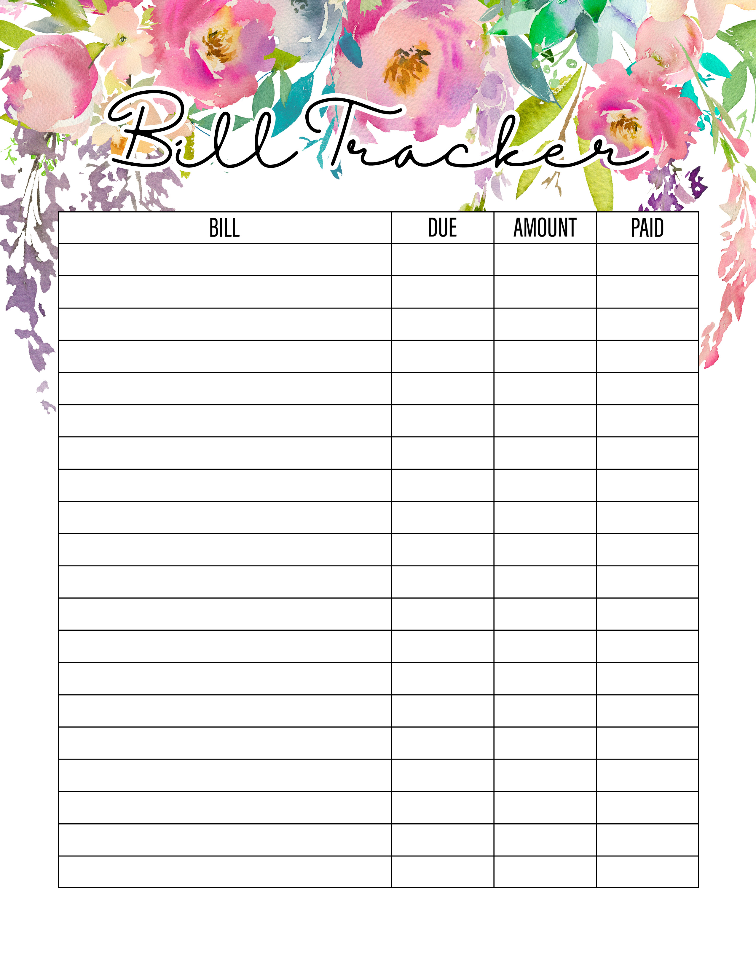 The Best 2019 Free Printable Planner To Organize Your Life 50 