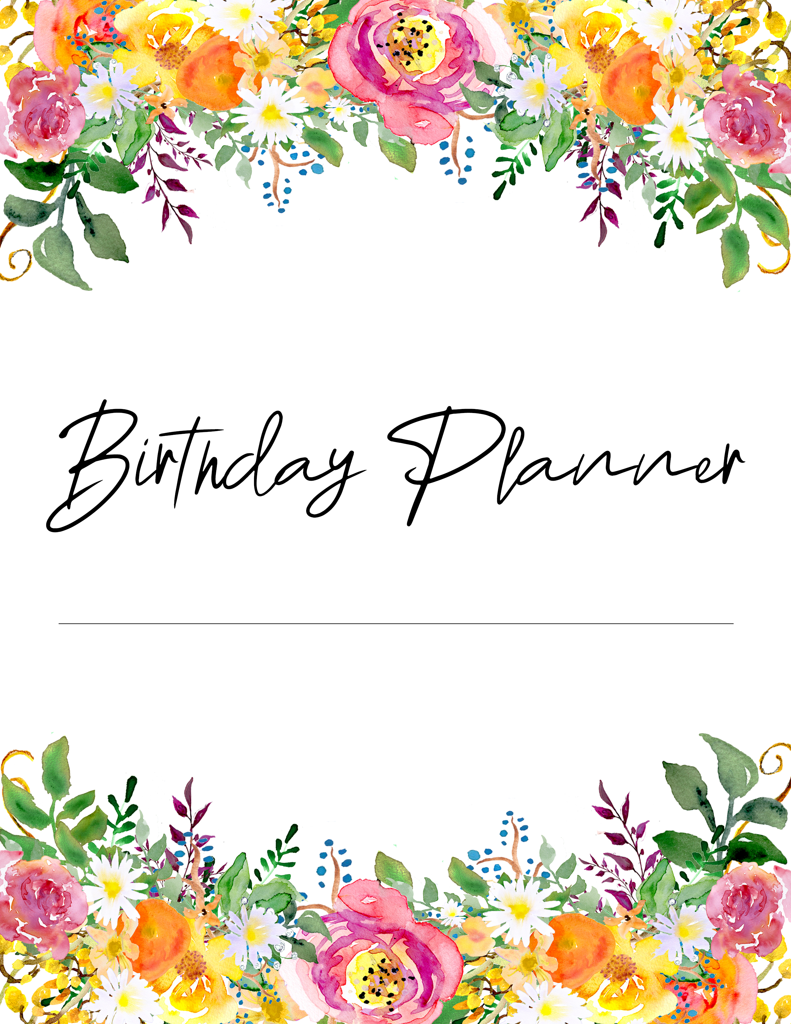 Free Printable Birthday Planner To Get You Organized The Cottage Market