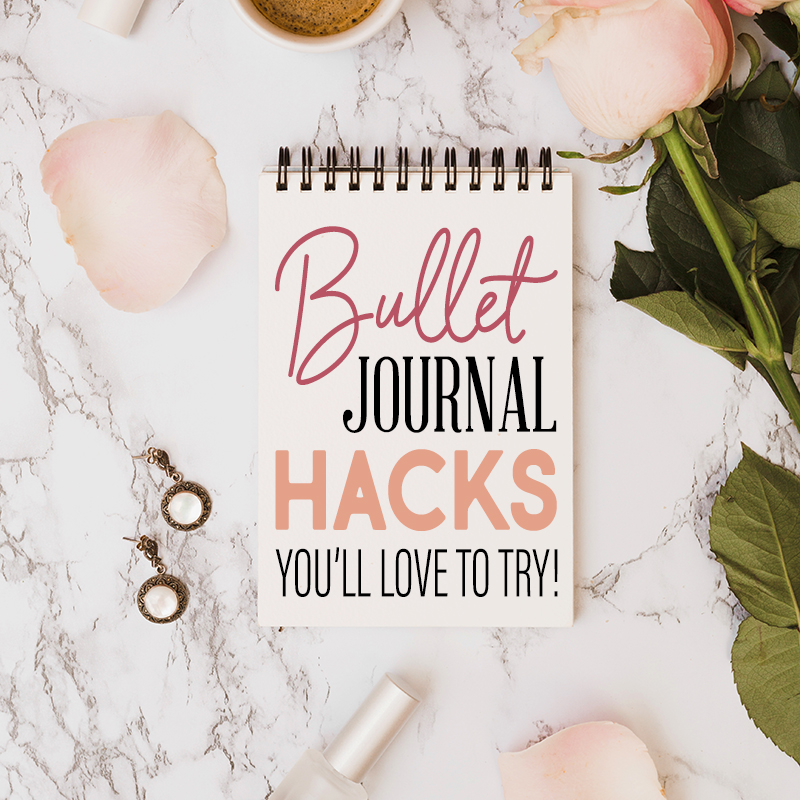 Check out these Bullet Journal Hacks You'll Lov to Try With Free Printables! Fun Hacks you can apply to your day to day Bullet Journaling!