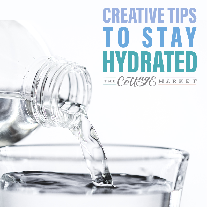 These Creative Tips To Stay Hydrated will help you stay happy and healthy. We all have to drink our water but no one said it had to be boring!