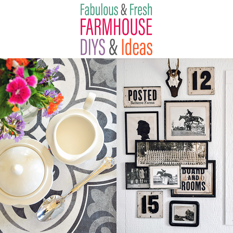 Fabulous and Fresh Farmhouse DIYS And Ideas are waiting to inspire you to create. The newest happenings in the Farmhouse World all in one place to enjoy!