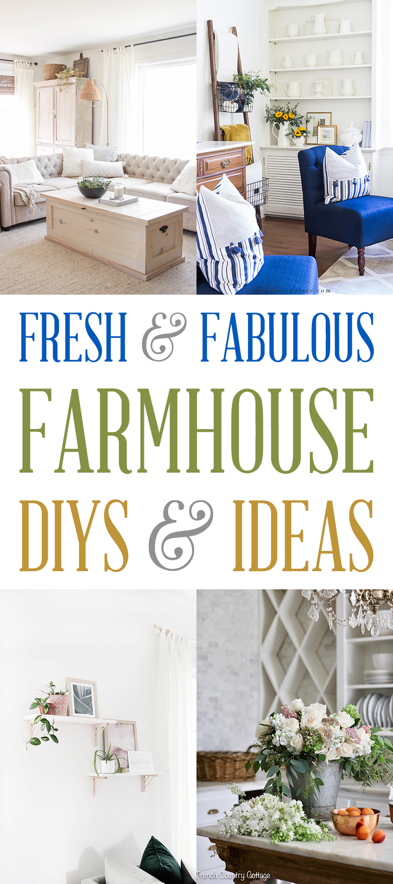 Fabulous and Fresh Farmhouse DIYS And Ideas are waiting to inspire you to create. All the newest happenings in the Farmhouse World all in one place to enjoy!