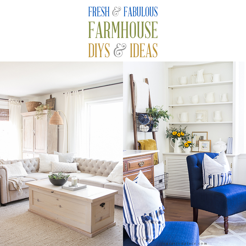 Fabulous and Fresh Farmhouse DIYS And Ideas are waiting to inspire you to create. All the newest happenings in the Farmhouse World all in one place to enjoy!