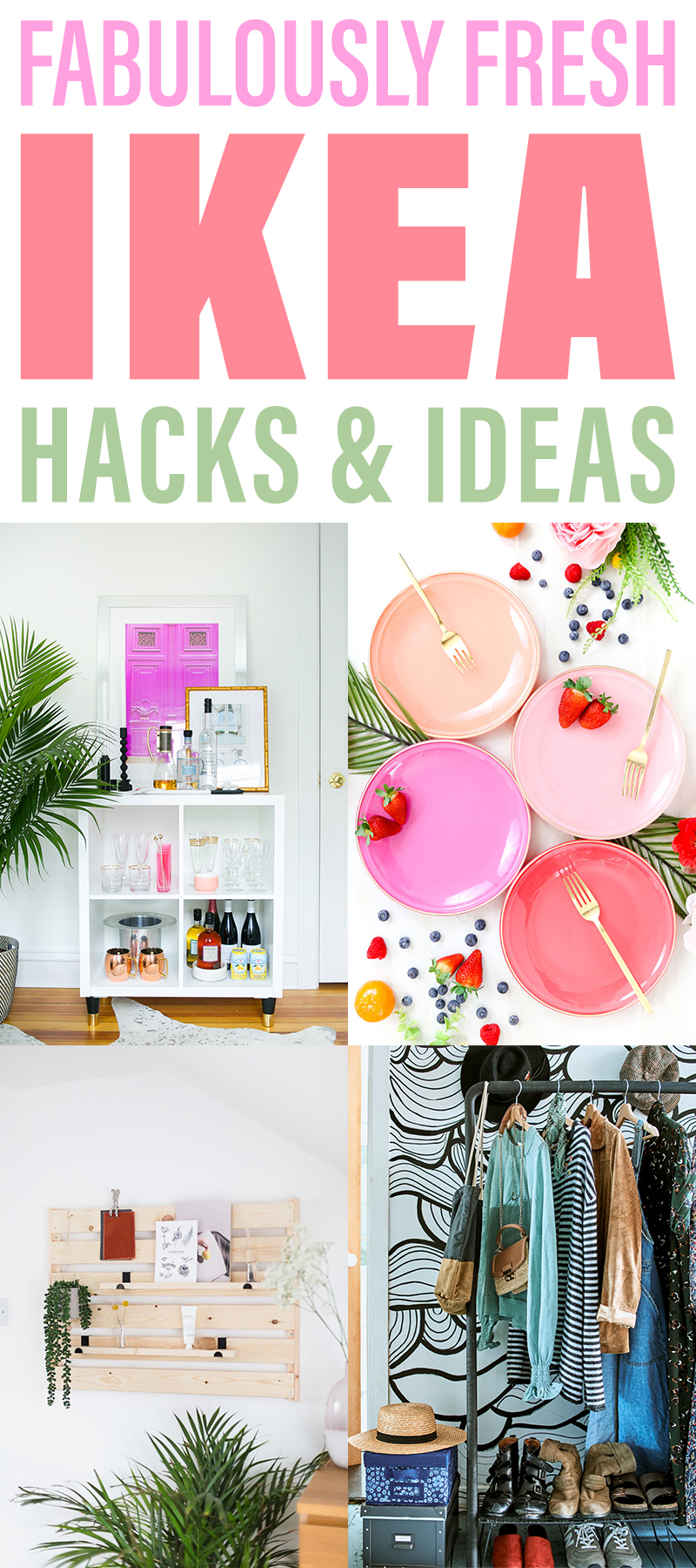 These Fabulously Fresh IKEA Hacks and Ideas will speak to your imagination. There are so many incredible projects here to create that are quick, easy, budget friendly and look amazing.