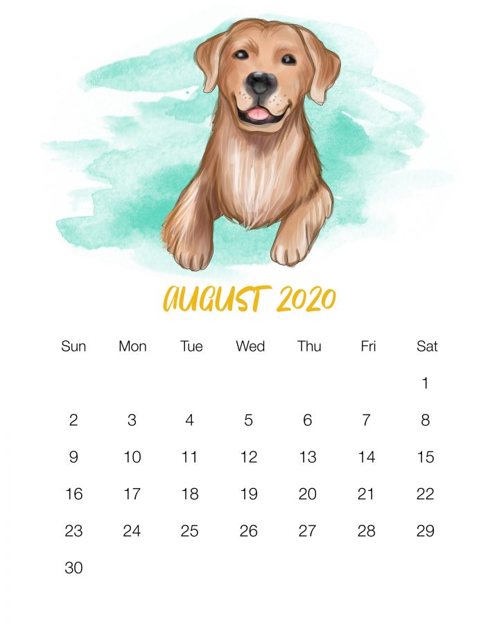 How about a Free Printable 2020 Cute Dog Calendar to get organized for the New Year! It has a happy style we know so many of you adore!  Enjoy!