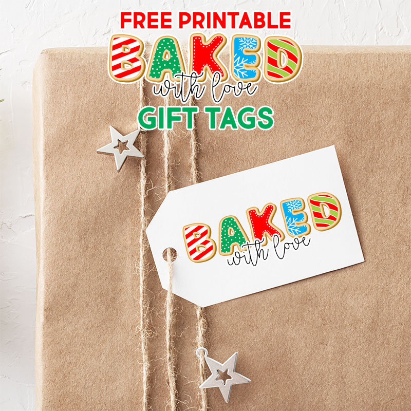 Free Printable Baked with Love Gift Tags is what is on the Free Printable Menu today at The Cottage Market.  You are going to use them on all your Sweet Treats!