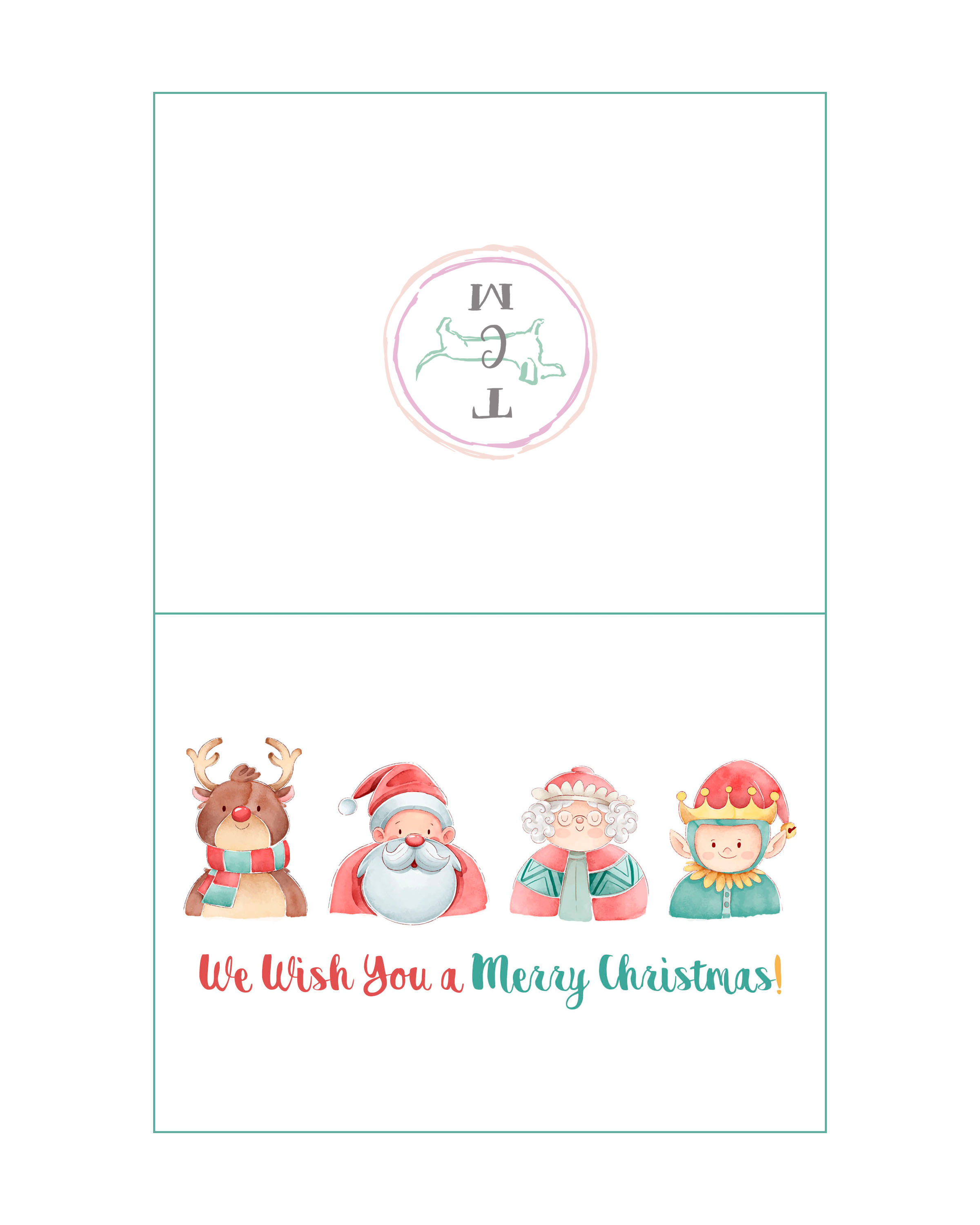 Fabulous Free Printable Christmas Holiday Cards The Cottage Market