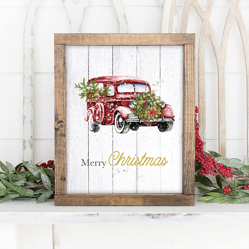  Free Printable Vintage Christmas Wall Art is they way we are celebrating Free Printable Friday today! These beauties have an amazing Farmhouse look I know you will love.