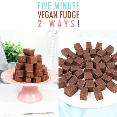 Five Minute Vegan Fudge 2 Ways!