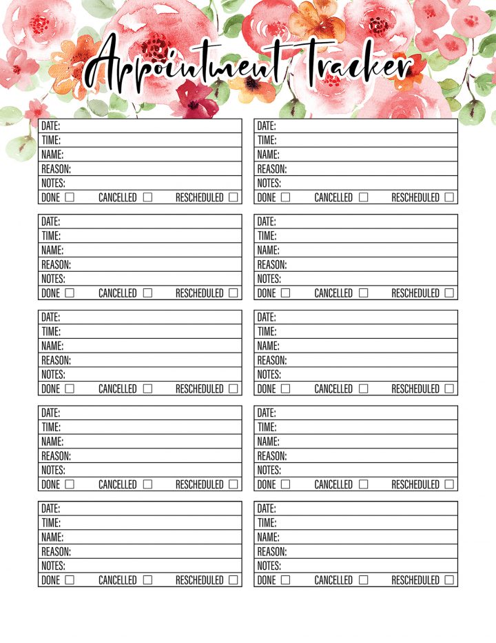 This Pretty in Pink Free Printable 2020 Personal Planner is waiting to get you totally organized this year!  Filled with 50 pages + from Daily Planner to Weekly Planner to Budgeting to Pet Care to Menu Planning and so much more!