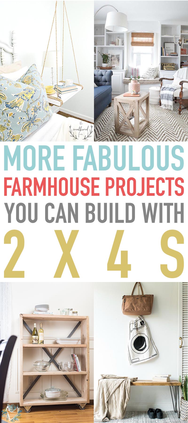 These  Fabulous Farmhouse Projects You Can Build With 2X4’s will keep you busy for a very long time!  Quick, easy and not many supplies which is always a good thing!