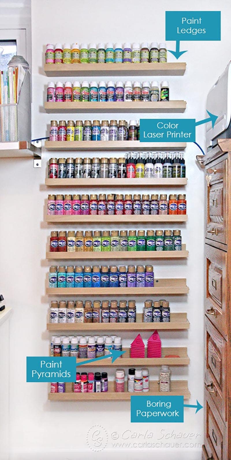 These Fun and Fabulous Craft Room Organization Hacks & Ideas are going to totally inspire you to get in your Craft Room and give it a little flair!
