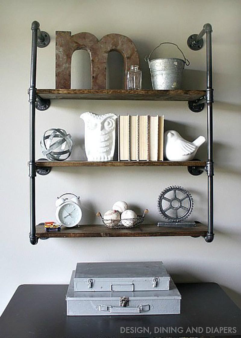 These Farmhouse Industrial Pipe DIYS have so much style and they are rather simple to create!  With just a few supplies and tools any one of these home decor creations can be yours within hours!