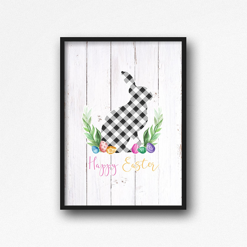 This Free Printable Happy Easter Wall Art will look amazing on your Gallery Wall or as part of an Easter Vignette or just about any place you want to add a smile!