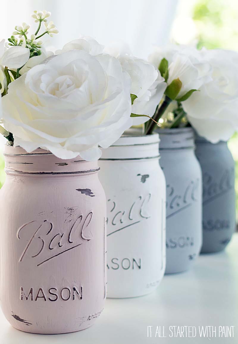 Come and enjoy The Best Farmhouse DIY Mason Jar Projects that will freshen your home in an instant.